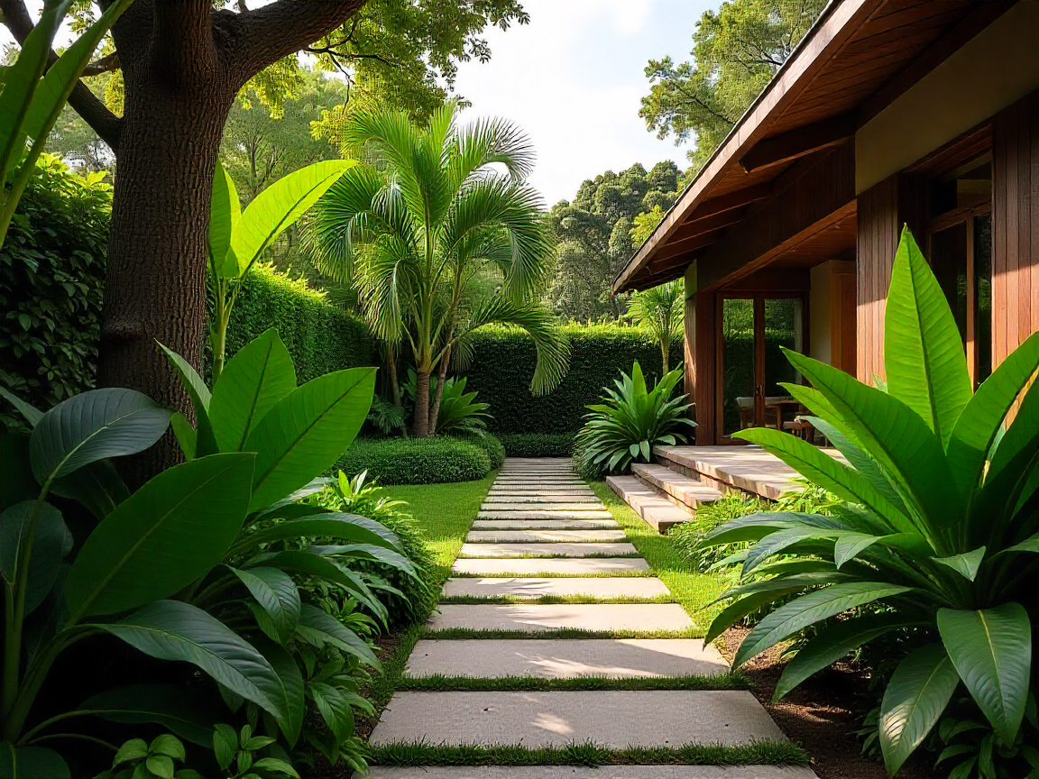 Proyecto de jardín residencial en Guatemala